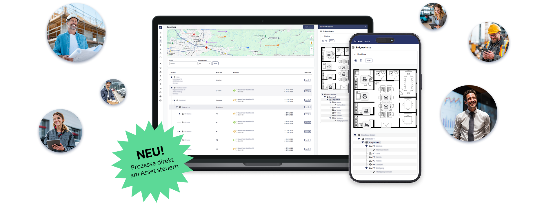 Prozesse jetzt direkt am Asset steuern mit Asset Management Feature