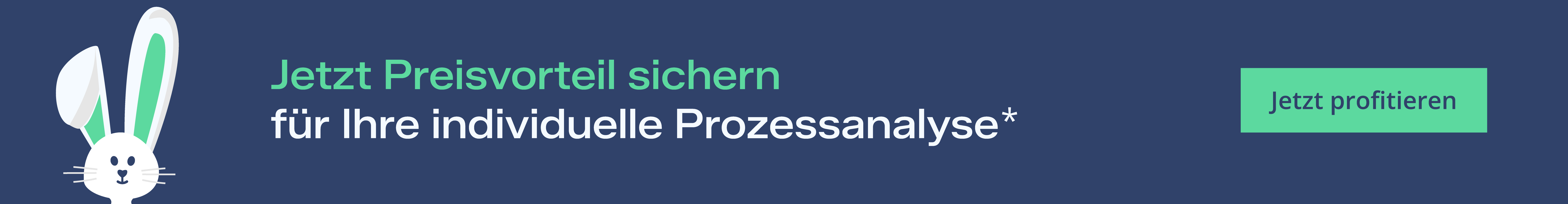 Osteraktion "Preisvorteil sichern für Ihre individuelle Prozessanalyse*"
